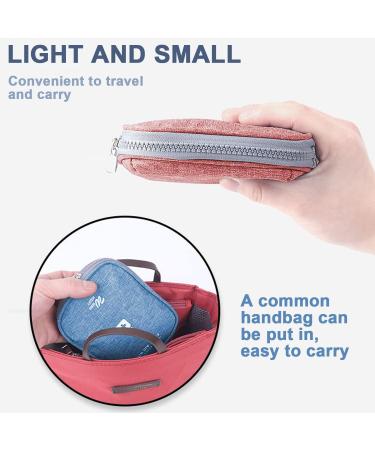 Rnhdly 2-Piece Travel Pharmacy Bag | Waterproof Mini First Aid Bag for Medication Emergency Essentials | Portable & Compact for Office Travel & Camping - Buy Online on SooperMarket.com