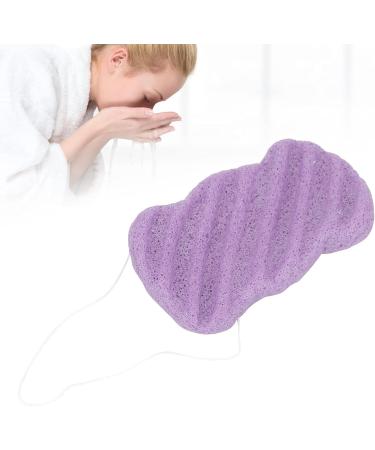 Verdant Touch Facial Sponge Plant Fiber Facial Sponge Reusable Face Cleansing Exfoliating Puff Washable Bath Sponge Portable Purple - Buy Online on SooperMarket.com