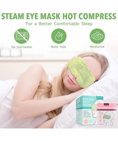 20 Pack MEDLOT Steam Eye Mask for Dry, Puffy Eyes | Dark Circles & Stye Relief | Disposable Warm Compress with Ear Straps | Unscented Spa Mask for Sleep | Mother's Day Gift - Buy Online on SooperMarket.com