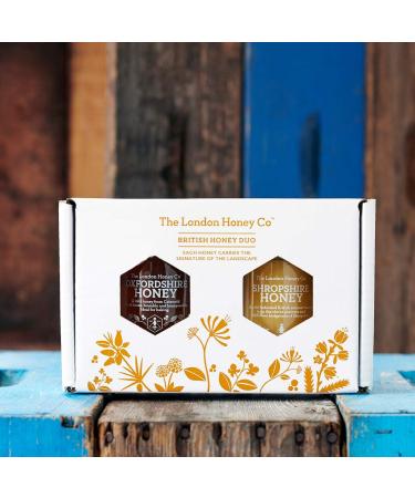 Blossom Honey Duo Gift Set: Shropshire Creamed & Oxfordshire Summer - Buy Online on SooperMarket.com