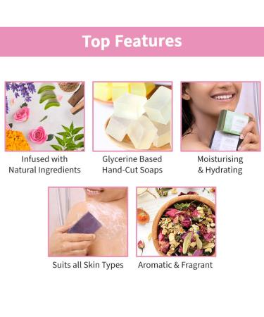 Nykaa Naturals Energizing Bathing Soap - Relaxing Rose & Geranium Bar Soap for Tightening Skin & pH Balance - 3.5 oz - International Shipping Available - Buy Online on SooperMarket.com
