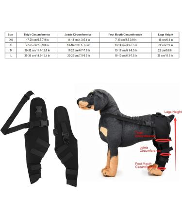 BORDSTRACT Dog Leg Braces for Hind Leg Adjustable Dog Knee Brace for Cruciate Ligament Injury Protecting Wounds Surgery Healing Arthritis Joint Pain and Muscle Sore HJ25 L - Buy Online on SooperMarket.com