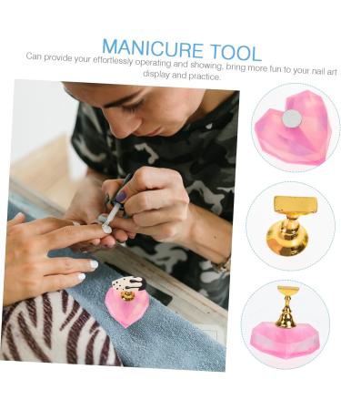Mikinona 4 Sets Nail Holder Nail Stand Nail Tip Holders Nail Art Base Nail Art Tool Nail Tip Display Stand Nail Art Stand Nail Display Stand Nail Practice Stand Tool for Nail Art - Buy Online on SooperMarket.com