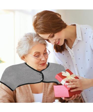 Zceplem Heating Pillow for Shoulder - 360 Thin Heated Neck Wrap | Washable Velvet Neck Warmer for All Seasons | Large Light Gray Neck and Shoulder Relaxation Pillow - Buy Online on SooperMarket.com