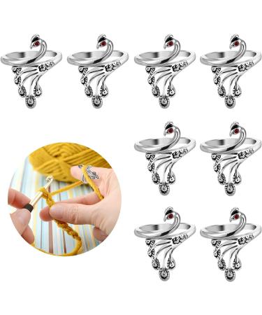 Sibba Adjustable Finger Thimble Yarn Holder Crochet Kit - 8 PCS - Buy Online on SooperMarket.com