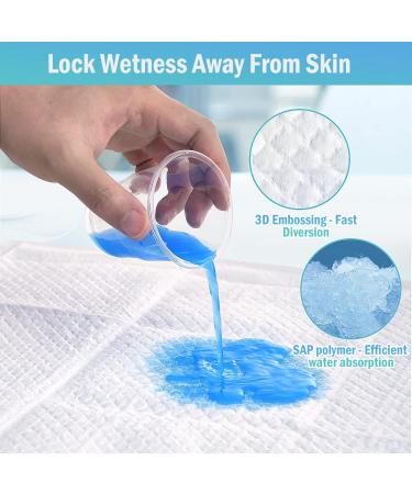 Rocinha Diaper Changing Pad Liner 24x17 Inches, Super Soft Disposable Pads for Baby, 50 PCS White - Ideal for Changing Table and Bed - Buy Online on SooperMarket.com