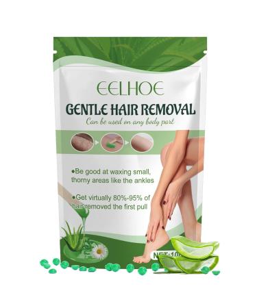 Pearl wax for hair removal |Aloe vera's pain -free wax pearl for hair removal for sensitive skin - hard wax pearls for sensitive skin bikini legs arms armpits chest idezek