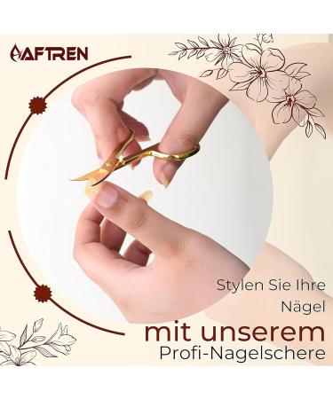 Golden Premium Nail Scissors Professional Curved Cuticle Scissors Manicure Scissors J2 Stainless Steel for Women Men Toenail Shears 4 Inch - Buy Online on SooperMarket.com