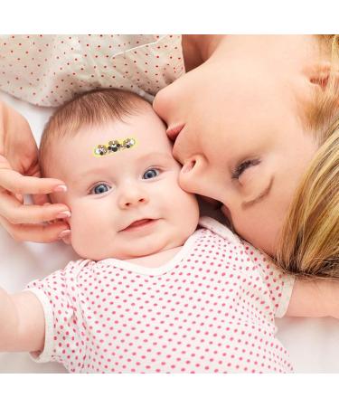 Kisangel Kids Stickers Liquid Crystal Fever Indicator Strips - 60pcs Toddler Stickers | Stick-on Forehead Patch for Baby - Yellow Brown - 7.5x2.5cm x3pcs - Buy Online on SooperMarket.com