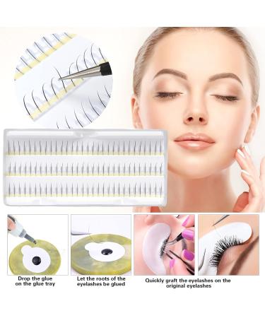 Baisidai Professional 23 in 1 Single Eyelash Extension Kit with Fashion Hard Case - Black False Individual Eyelashes for Grafting - A150 - Buy Online on SooperMarket.com