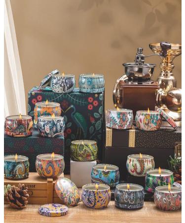 16-Piece Fragrance Candle Gift Set | Natural Soy Wax Aromatherapy Candles for Women | Perfect for Mother's Day Christmas & Valentine's Day - Vanilla & Lavender - Buy Online on SooperMarket.com