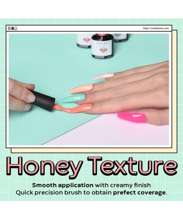 Modelones Gel Nail Polish - 6 Colors Summer Gel Polish Popular Bright Yellow Pink Gel Nail Soak Off U V Gel Nail Kit Beauty Gifts Set Box - Buy Online on SooperMarket.com