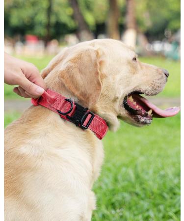 Joyal Tactical Dog Collar | Large Dog Collar with Handle & QR Code | Bright Pink XL - Durable & Stylish - Buy Online on SooperMarket.com