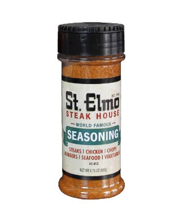 St. Elmo Seasoning, Flavorful Rub for Steaks, Burgers, Chicken, Seafood, and More 5.75 Ounce (Pack of 1)