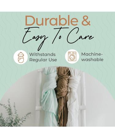 Fern & Avery Muslin Swaddle Blankets - Gender Neutral Newborn Essential - Mint Theme - Buy Online on SooperMarket.com