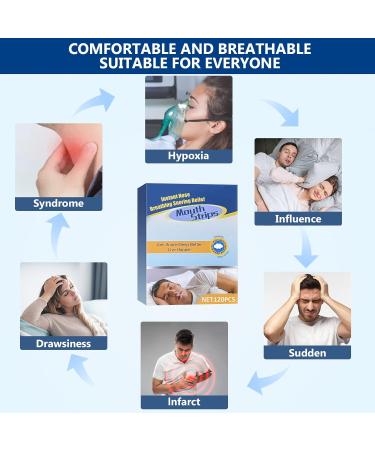 Mouth Tape for Sleeping & Snoring - 120Pcs - Reduce Snoring & Improve Sleep Quality - Buy Online on SooperMarket.com