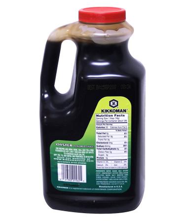 Kikkoman Oyster Flavored Sauce 5 lb - Green Label, No MSG Added - Buy Online on SooperMarket.com