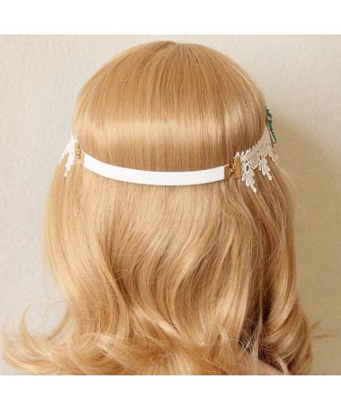 Boho Wedding Flower Head Wreath Mermaid Sea Star Hair Accessory - Color 2-Lace St - Buy Online on SooperMarket.com