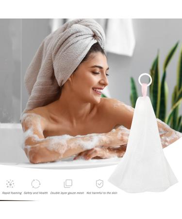 Eco-Friendly Soap Bag Set | 3PCS Double-Layer Mesh Soap Savers with Drawstring for Bar Soap | Soft Hanging Soap Pouch - Buy Online on SooperMarket.com