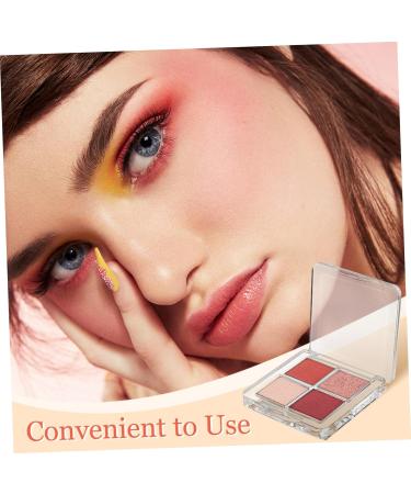 Healvian 6 Pcs Transparent Square Eye Shadow Box Empty Makeup Pallet Balm Blusher Containers Plastic - Buy Online on SooperMarket.com