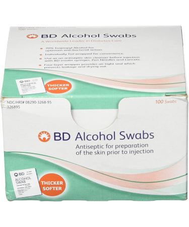 BD Alcohol Prep Swabs - 100 Pack | Antiseptic Wipes for Skin Cleansing - Buy Online on SooperMarket.com