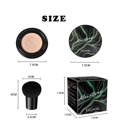 Mushroom Head Air Cushion CC Cream Foundation - Long Lasting Matte Concealer (Natural) - Buy Online on SooperMarket.com