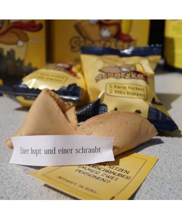 Joke Cookie Box of 5 | Fun Fortune Cookies with Q&A | Perfect Funny Gift from Germany for Birthdays Celebrations & Holidays - Buy Online on SooperMarket.com