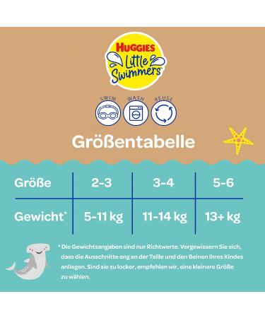 Huggies Little Swimmers Reusable Swim Diapers Size 3-4 Tropical (11-14 kg) - Best for International Shipping - Buy Online on SooperMarket.com