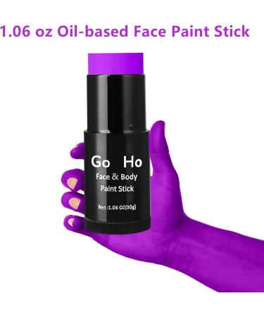 Go Ho Cream Purple Face Paint Stick (1.06 Oz) - Waterproof Full Body Makeup for Halloween Cosplay - Adults & Children - Buy Online on SooperMarket.com