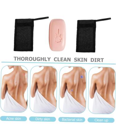 FOYTOKI 10pcs Soap Foaming Soap Scrubber Pouch Soap Saver Nylon Fiber Black - Buy Online on SooperMarket.com