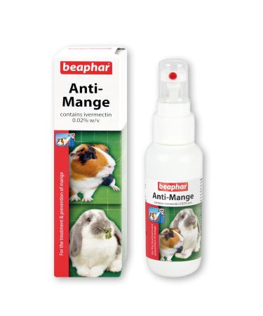 Beaphar - Anti-Mange Spray for Small Animals - For Rabbits Guinea Pigs & Rats - Kills Mange Mites Effectively - Vet-Strength Treatment - Easy-To-Use 75 ml Spray 75 ml (Pack of 1) Anti-Mange Spray