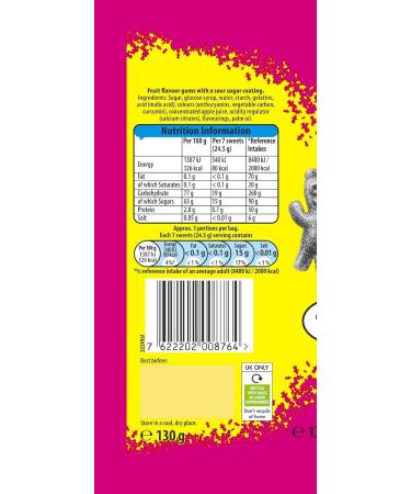 Sour Patch Mixed Fruit Flavoured Sour Sweets 130g - Buy Online on SooperMarket.com