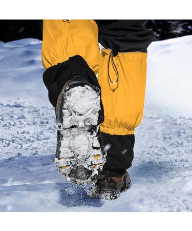 OKSTENCK Ice Cleats Traction Snow Grips with 23 Stainless Steel Spikes - Medium Size for Men, Women, and Kids - Anti-Slip Protection for Hiking, Walking, Climbing, Fishing - Buy Online on SooperMarket.com