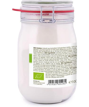 GreatVita Organic Virgin Coconut Oil - Pack of 6 (1000ml/1L) Swing Top Jar - Premium Quality for Cooking & Skincare - Buy Online on SooperMarket.com