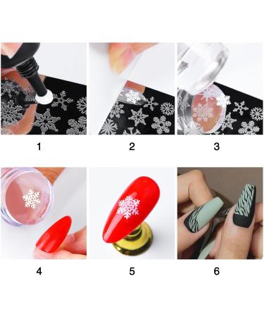 WOSO One Piece Clear Silicone Jelly Stamper With Scraper Clear Nail Art Jelly Stamper Nail Art Stamping Stamper for Manicure Tools - Buy Online on SooperMarket.com