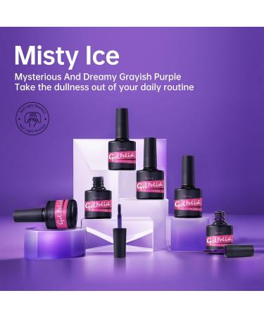 Beauty7 UV Nail Polish Set 6 Colours 7 ml Manicure Gift for Beginners Nail Art Salon DIY Gel Polish Shellac Nail Polish UV Gel Set for Nail Design Misty Ice - Buy Online on SooperMarket.com