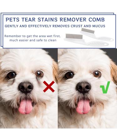 Blmhtwo 2-Piece Flea Comb for Cats & Dogs - Professional Fine-Toothed Pet Care Comb for Flea Tick and Stain Removal - Buy Online on SooperMarket.com