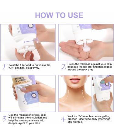 Neck Creams for Firming Roller 120g Neck Firming Cream Anti Wrinkle Cream with Vitamins E & C Skin Tightening Cream Neck Tightening Cream for Neck Tightening Lifting Sagging Skin - Buy Online on SooperMarket.com