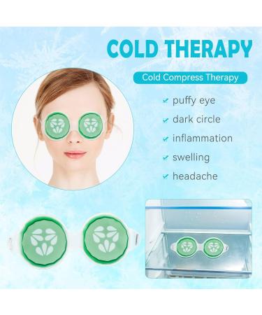Reusable Gel Eye Mask for Dark Circles & Puffiness - Cold/Hot Packs for Migraine Relief - 3 Pack - Buy Online on SooperMarket.com