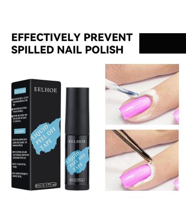 5ML Liquid Nail Lacquer Tape Glue Off Peel Guard - Cuticle Protector for Nails - One Size - Buy Online on SooperMarket.com