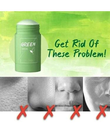 Poreless Deep Cleanse Mask Stick - Green Tea Clay Stick for All Skin Types (2PCs) - Deep Clean & Improve Skin - Men & Women - Buy Online on SooperMarket.com