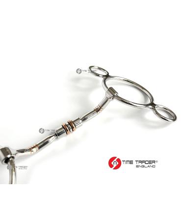 2 Two Ring Horse Bit Universal Copper Roller & Inlay Snaffle Gag (5") - Buy Online on SooperMarket.com