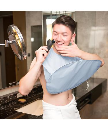 Linkidea Beard Bib Apron for Men - Foldable Multi-Purpose Trimming Catcher & Non-Stick Grooming Cape (Grey) | Perfect Gift for Bearded Men - Buy Online on SooperMarket.com
