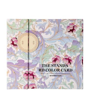 OKBY Nail Color Card - 2 Types Nail Color Display Chart Book Nail Polish Gel Color Display Card Nail Art Showing Board(Stripes Cover)