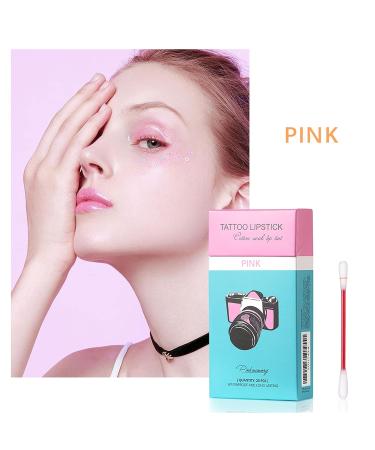 PASNOWFU Tattoo Lipstick 20 Pcs Set | Velvet Matte Lip Stain | Durable Waterproof Formula | Non-Stick Lip Gloss | Portable and Long-Lasting (Pink) - Buy Online on SooperMarket.com