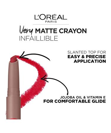 L'Or al Paris Matte Lip Crayon Lipstick 113 Everyday - International Shipping Available | Buy Now - Buy Online on SooperMarket.com