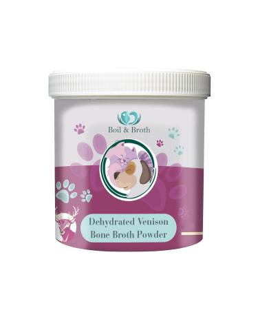 Boil & Broth Venison Broth for Dogs | 100% Pure Broth Protein Powder | Up to 72 Servings | Pet Health | Hip & Joint | 120g Venison 120.00 g (Pack of 1)