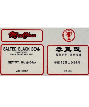 Salted Black Beans Bundle - 16 Ounce Pack of Chinese Douchi Fermented Black Beans with Habanerofire Jar Opener - Buy Online on SooperMarket.com