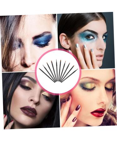 PLAFOPE 10pcs Nose Shadow Brush Cosmetics Brush Cosmetics Eye Brush Makeup Eyeshadow Black Artificial Fiber - Buy Online on SooperMarket.com