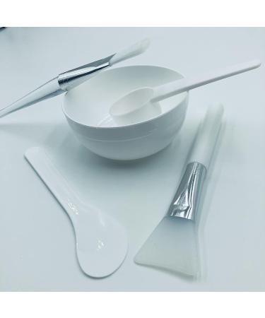 Face Mask Mixing Bowl Set - 5 in 1 DIY Facemask Mixing Tool Kit with Spatula & Brush - Buy Online on SooperMarket.com